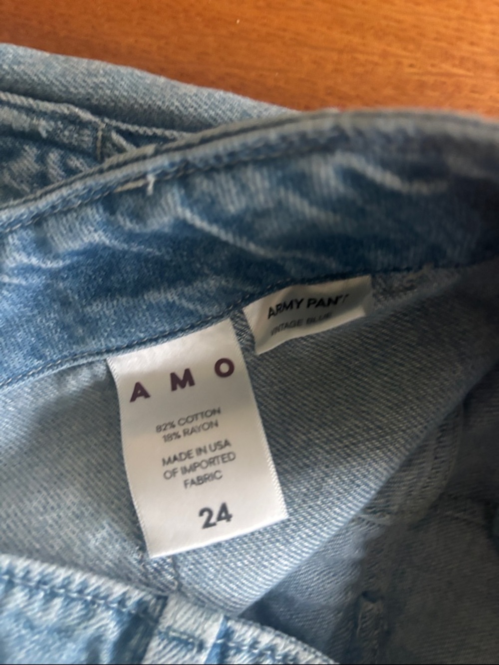 AMO Light Blue vintage army pant - Picture 6 of 7